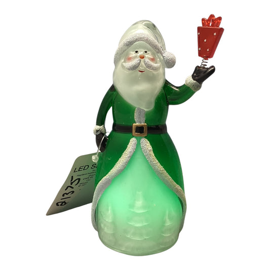 21375 - Set of Three 5" Red and Green LED Santa Acrylic |Pod 2-62|
