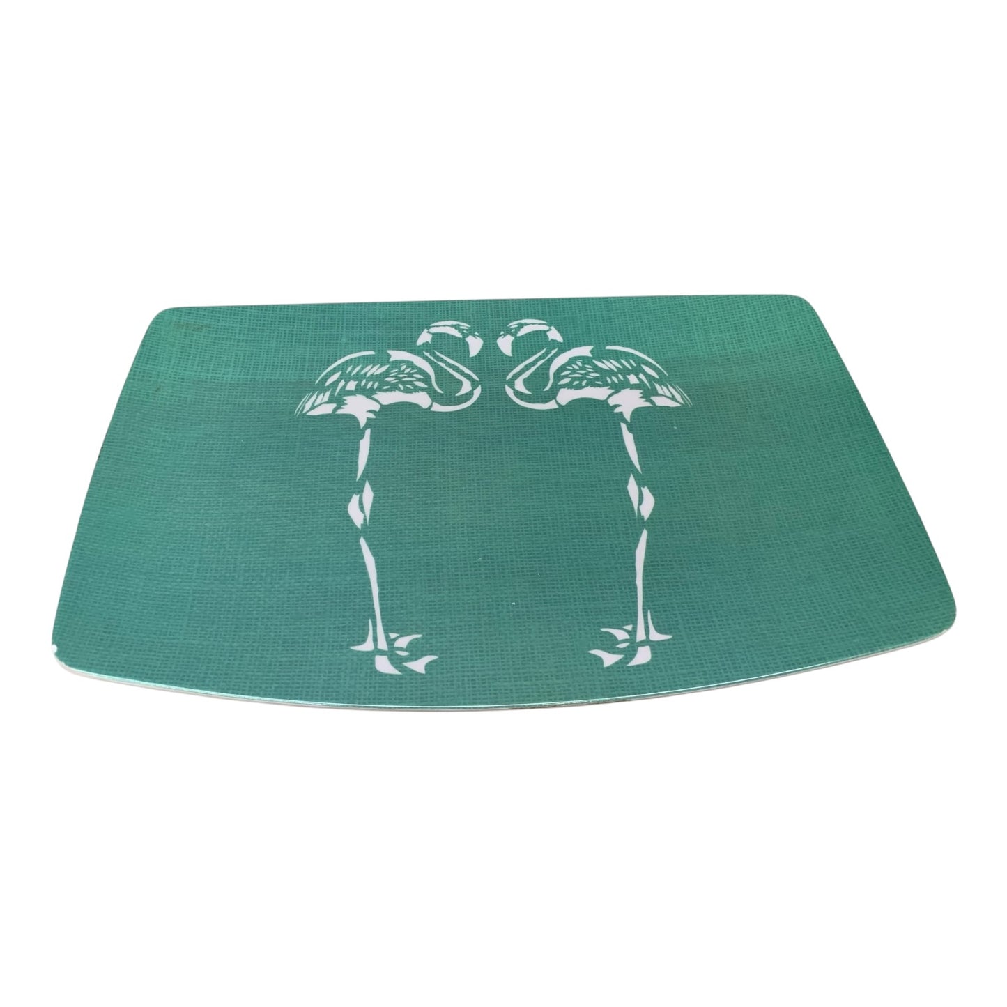 21703 - 14" Melmac Blue Flamingo Plates |9-13|