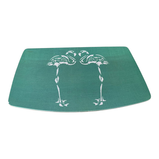 21703 - 14" Melmac Blue Flamingo Plates |9-13|