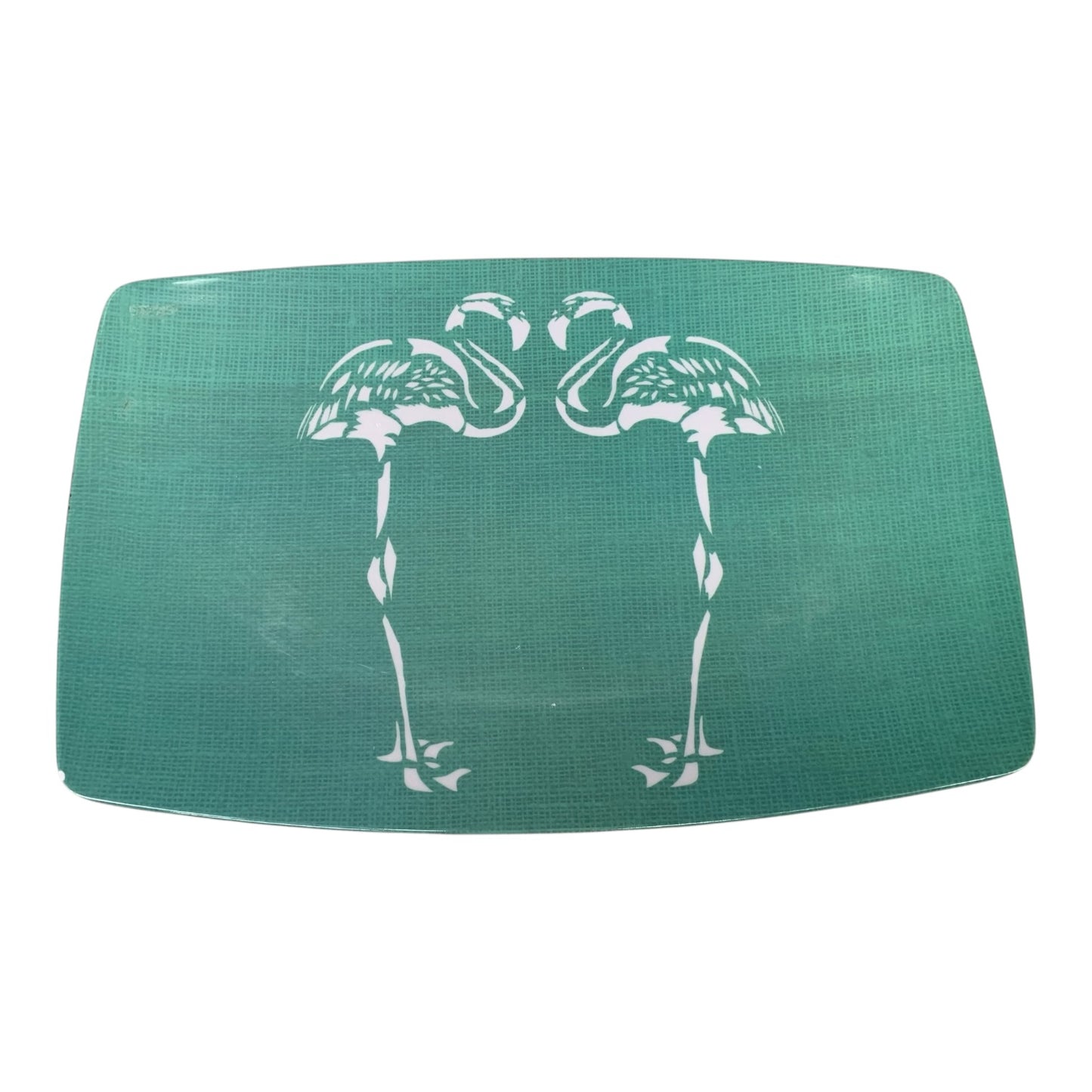 21703 - 14" Melmac Blue Flamingo Plates |9-13|