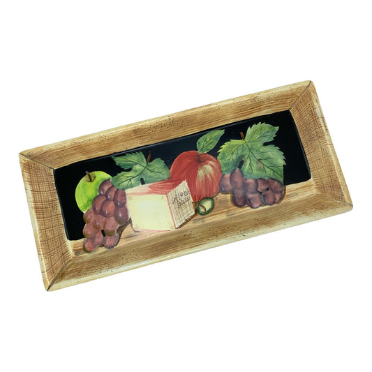 21733 -American Atelier 5309 11" Fruit Still Life Decorative Tray |9-20|