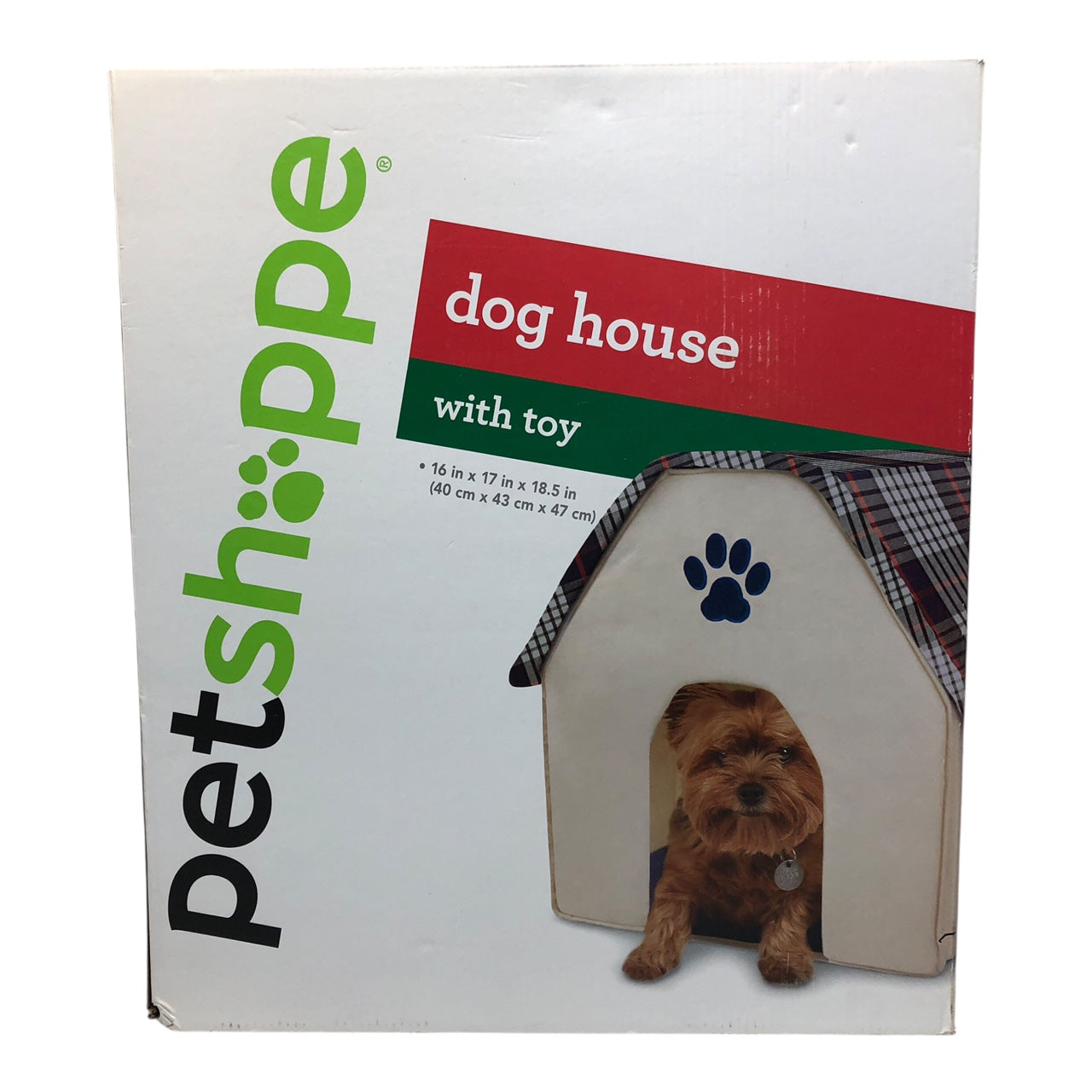 21875 - Petshoppe Small Dog House w/ Toy |Pod 2-33|