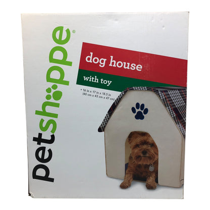 21875 - Petshoppe Small Dog House w/ Toy |Pod 2-33|