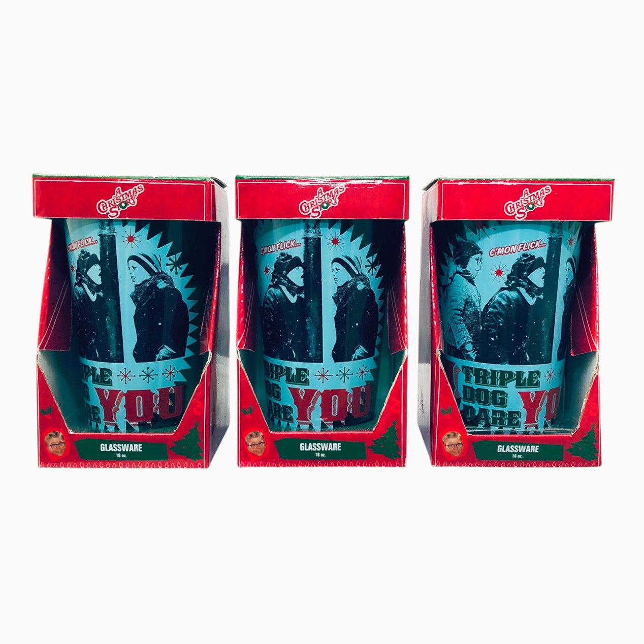 21912 - Set of 3 Triple Dog Dare You 16 oz |4-30|