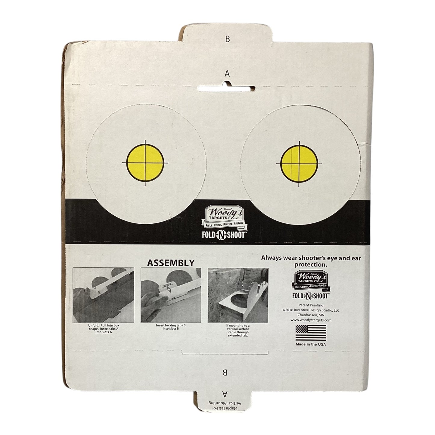 22019 - 17"x31" Woody's Targets Plate Rack Fold |16-17|