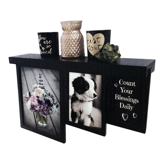 22079 - Sophia Elan Photo Frame Wall Shelf |18-17|