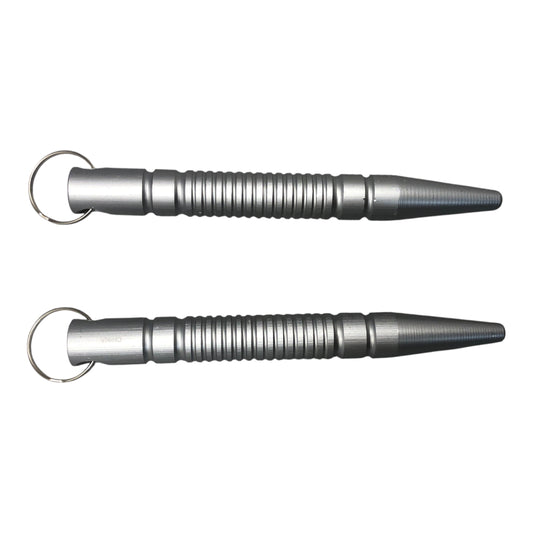 22994 - Set of two 5.5 inch Silver Kubaton |86|
