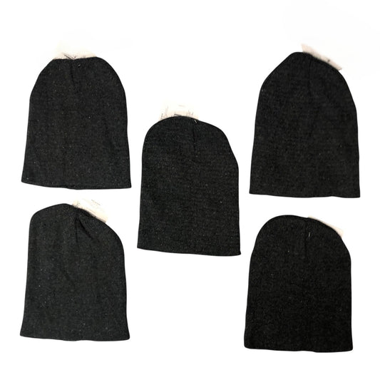 23015 - Set of 5 Men's Dark Grey Beanie |TBD|