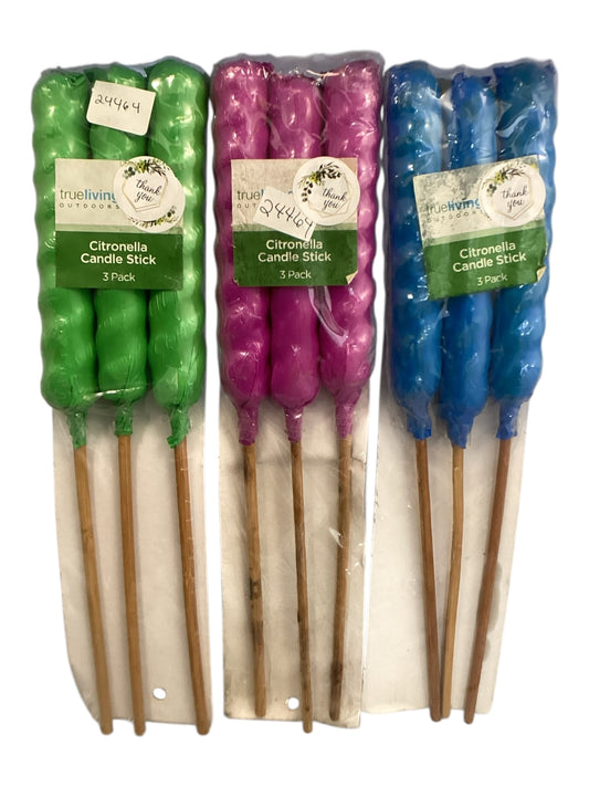 24464 - 3 packs of Assorted Citronella Candles  |TBD|