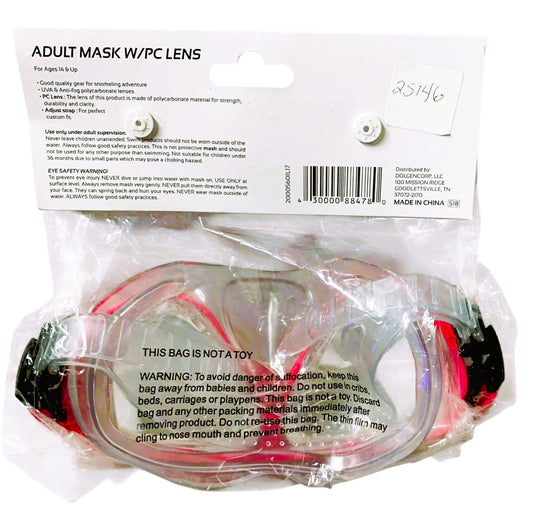 25146 - Adult Swim Mask w/ PC Lens Pink 7" |TBD|