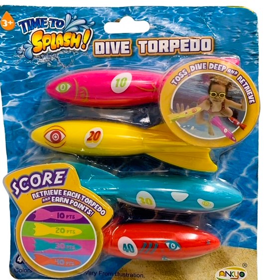 25660 - 2 Pack Dive Torpedoes Time To Splash 7" |TBD|