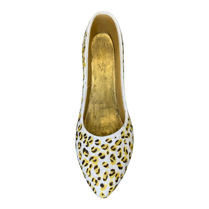 25703 - 3.5" White Shoe w/ Leopard Print Design |1-27|