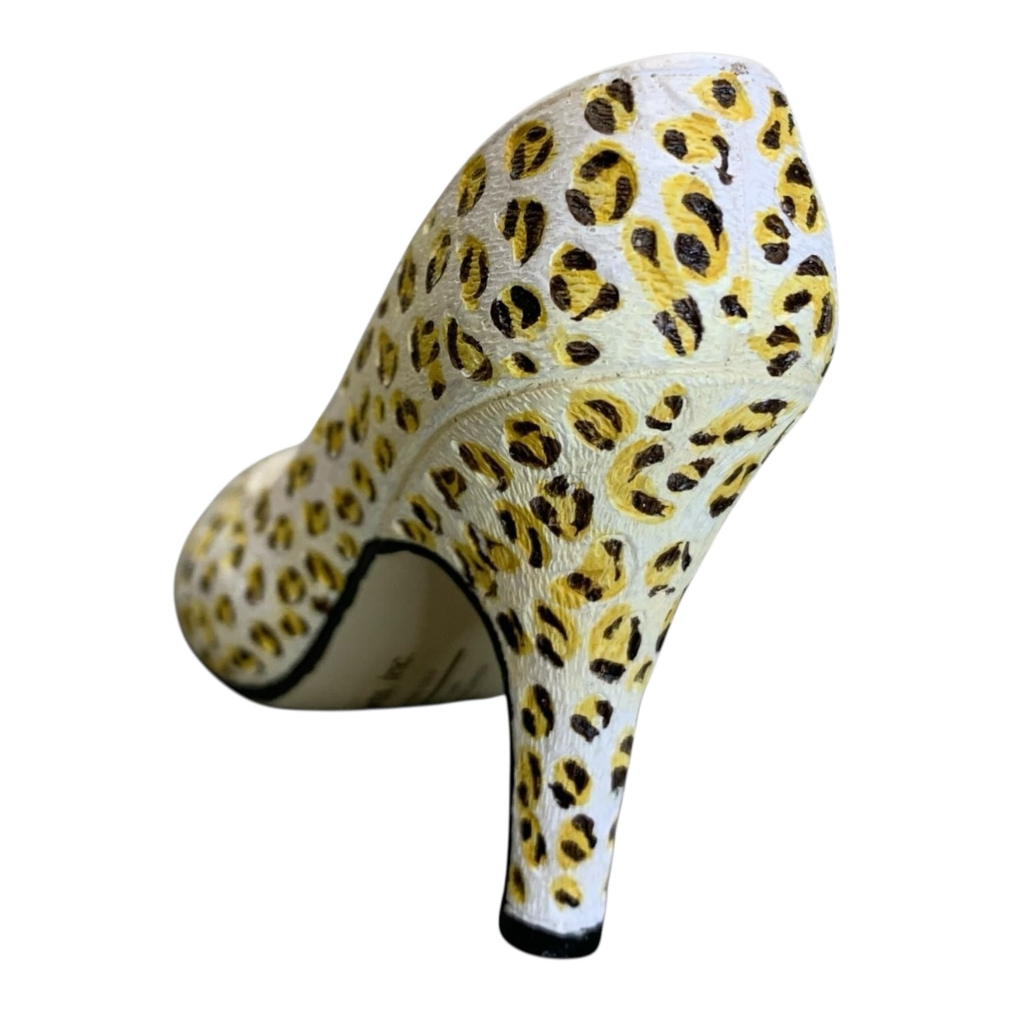 25703 - 3.5" White Shoe w/ Leopard Print Design |1-27|