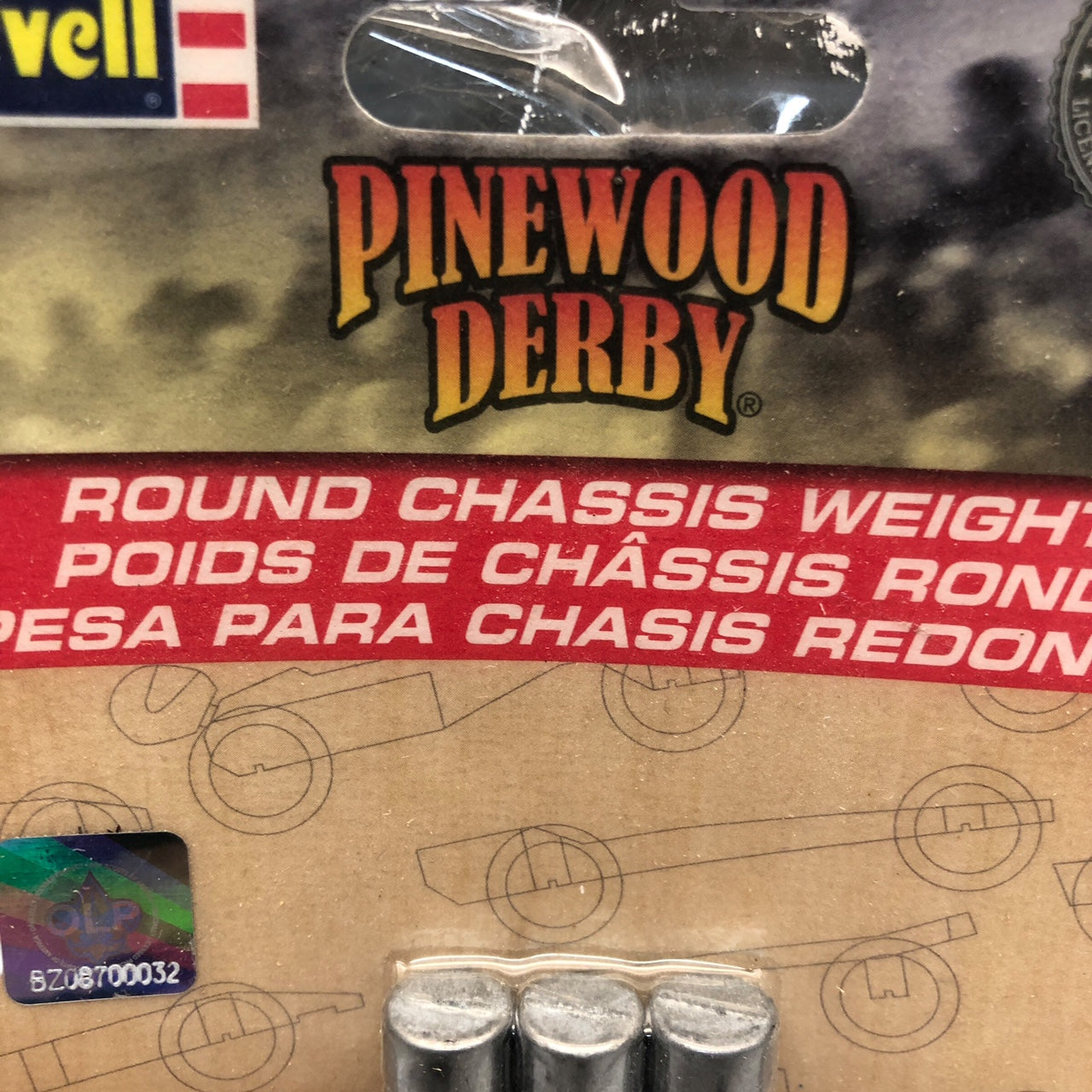 26697 - Set of Two Pinewood Derby Weights |12-25|
