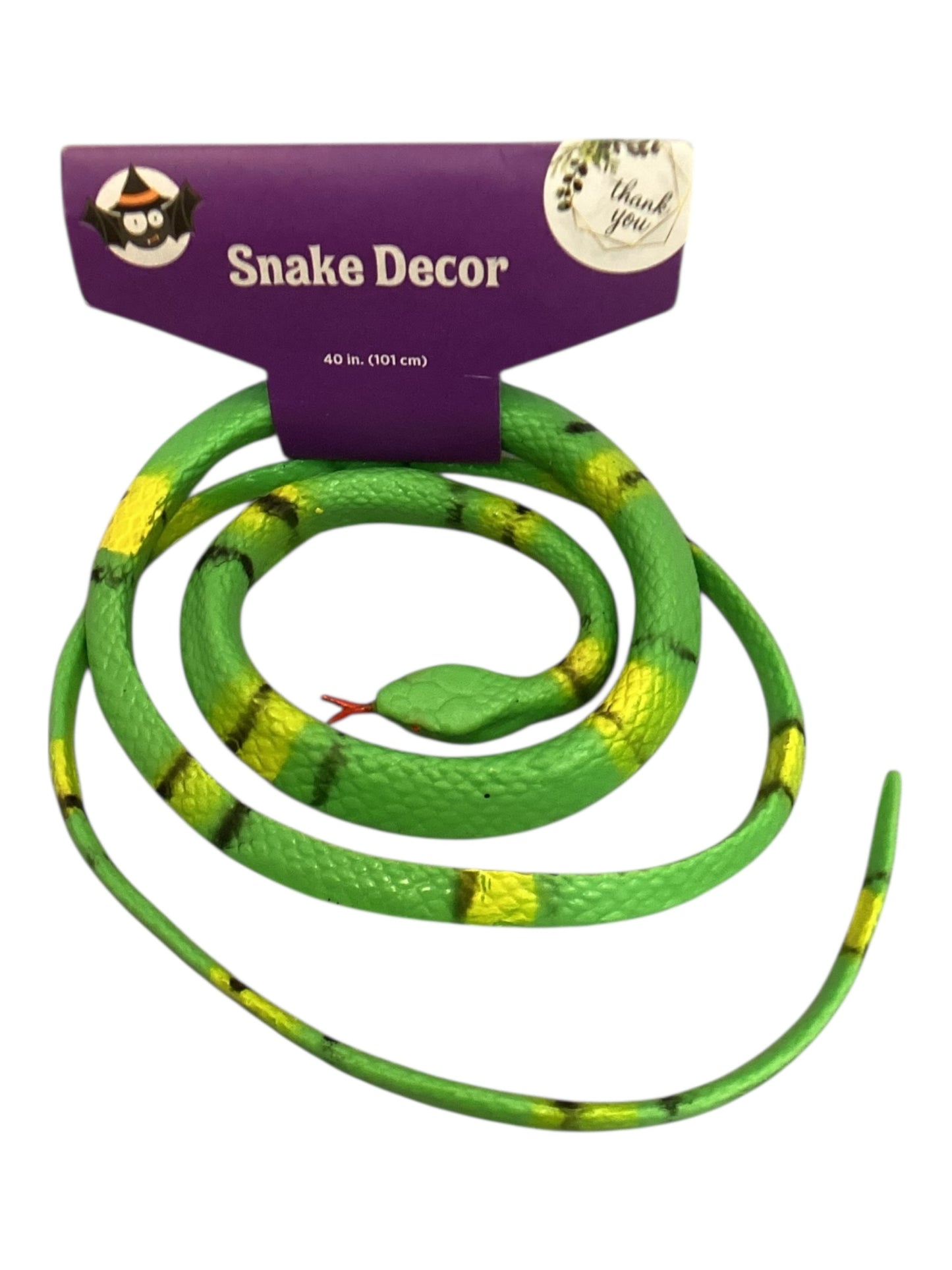26980 - 1  count Assorted Color Snake Decor 40" |5-15|