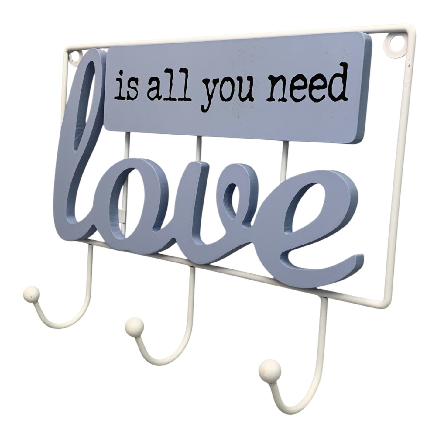 27311 - 11" Love Is All You Need Wall Hook |9-20|