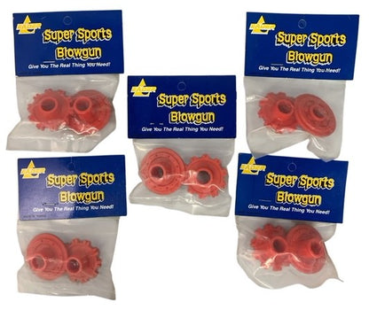 28156 - Set of Five Red 2 Pc Practice Darts for 40 Calibur Blowguns 3 Inches |78|