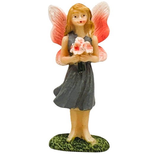 28391 - 3.5" Color Fairy - Pink Flowers Great In Fairy Gardens |X-26|