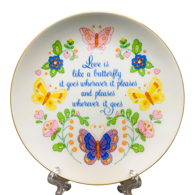 28457 - Love Is Like A Butterfly 6" Plate |18-26|