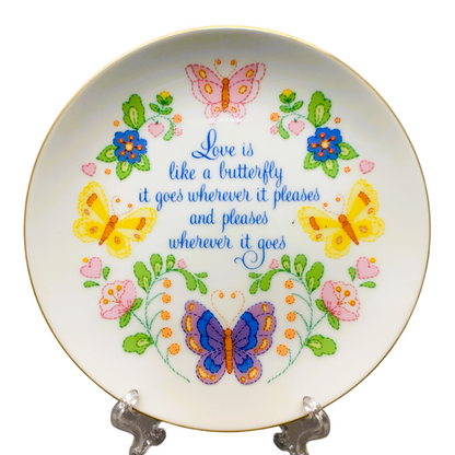 28457 - Love Is Like A Butterfly 6" Plate |18-26|