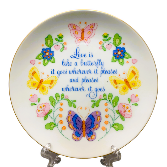 28457 - Love Is Like A Butterfly 6" Plate |18-26|