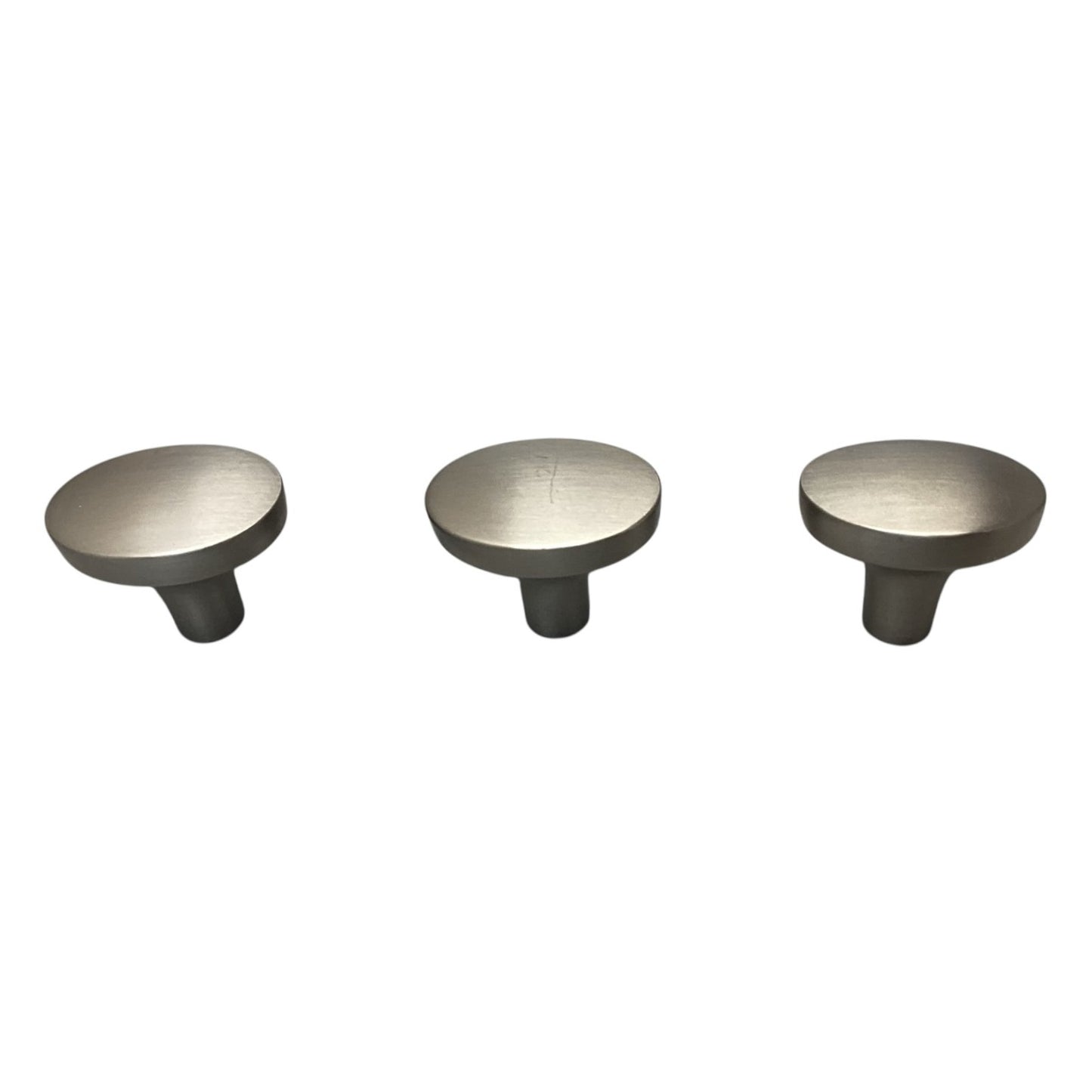 28754 - Satin Nickle Oval Knob Set of Three P30225C-SN-CP |11-12|