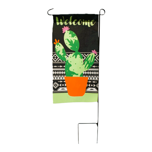 29527 - Welcome Cactus 13" Garden Flag |9-11|