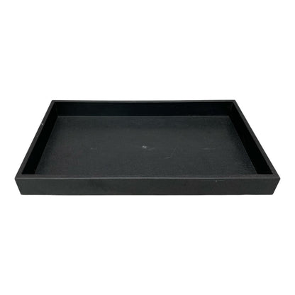 30625 - 8 X 15 inch Black Plastic Tray |9-13|
