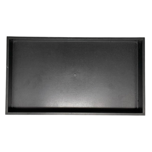 30625 - 8 X 15 inch Black Plastic Tray |9-13|