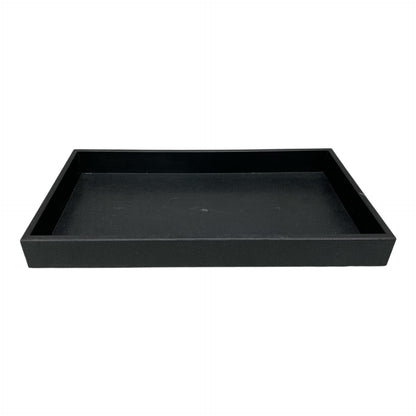 30625 - 8 X 15 inch Black Plastic Tray |9-13|