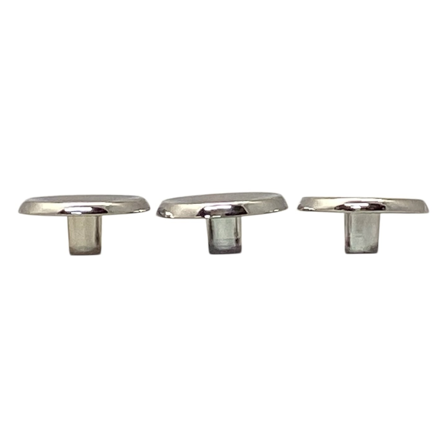 31009 - Set of Three 1.5" Concave Round Knob Chrome P65015H-CHR-C |5-6|