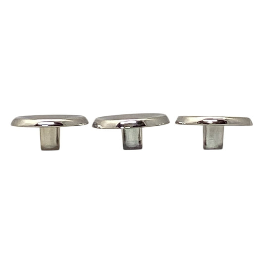 31009 - Set of Three 1.5" Concave Round Knob Chrome P65015H-CHR-C |5-6|