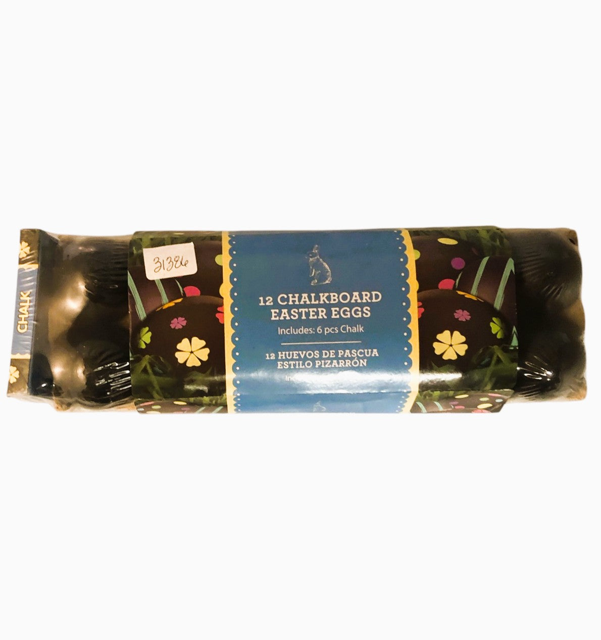 31386 - 12 Chalkboard Easter Eggs Black |R-22|