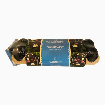 31386 - 12 Chalkboard Easter Eggs Black |R-22|