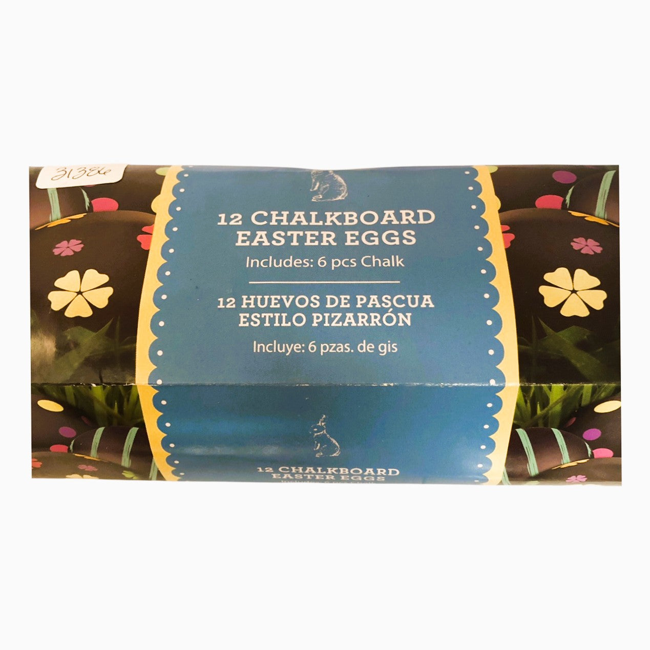 31386 - 12 Chalkboard Easter Eggs Black |R-22|
