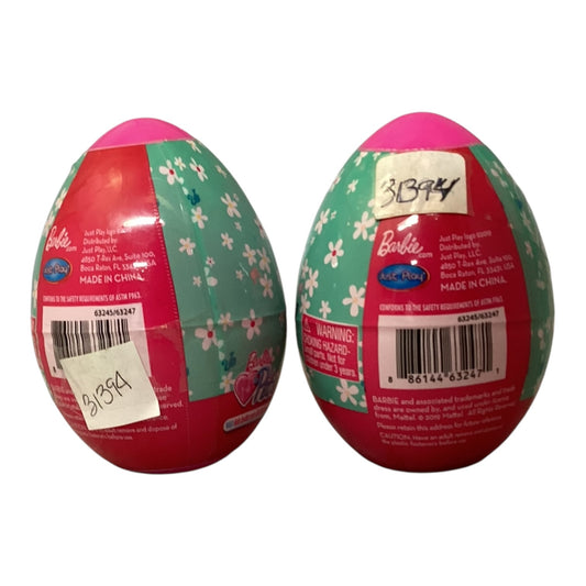 31394 - Set of Two Mystery Barbie Egg with Colorful Stickers |9-4|