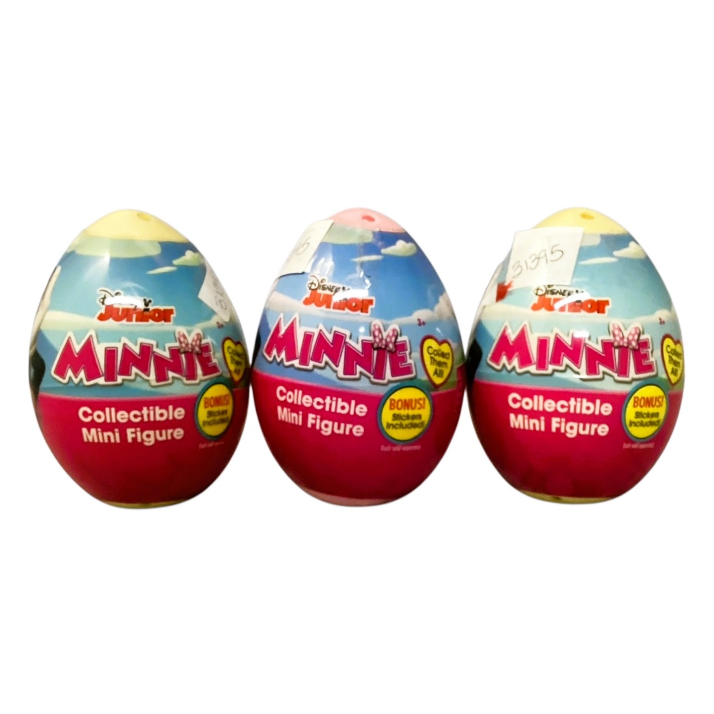 31395 - Set of Three Minnie Mystery Eggs with Mini Figure |9-4|