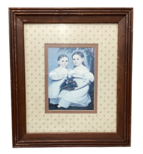 31469 - 2 Pictures Framed Vintage Victorian Girls Picture |16-21|