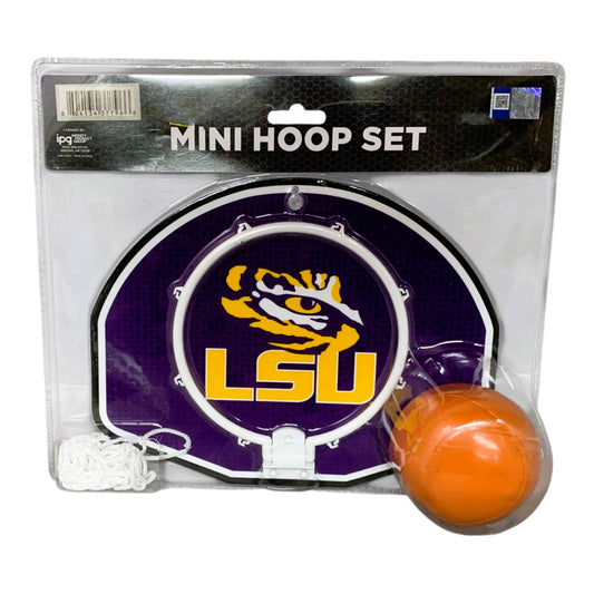 31682 - LSU Mini 8.5" Basketball Hoop Set |2-5|