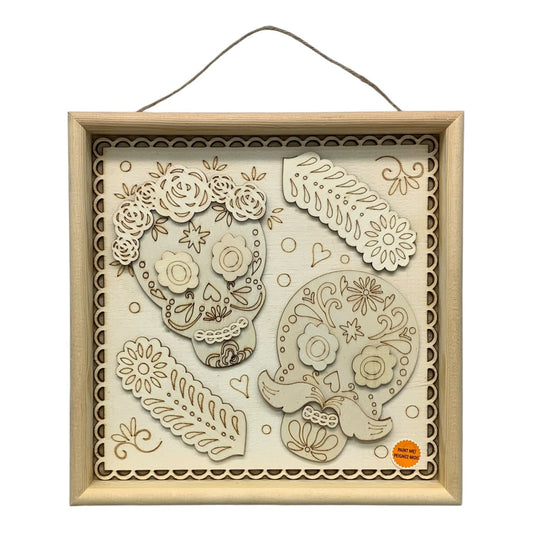 32286 - 11" DIY Dia De Los Muertos Wood Handle |5-13| sent to pics 9/26 GK