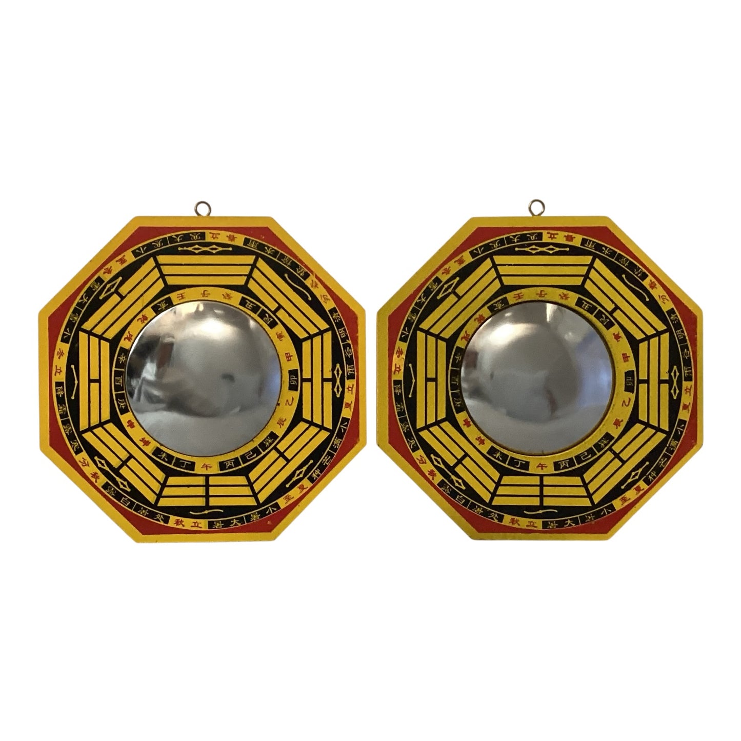 32486 - Set of Two 6” Bagua Mirror Convex |20-27|