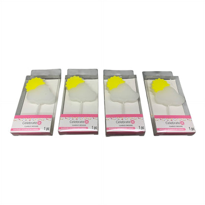 33074 - Set of 4 Cloud Sun Cake Topper Candle - |Scents 23|
