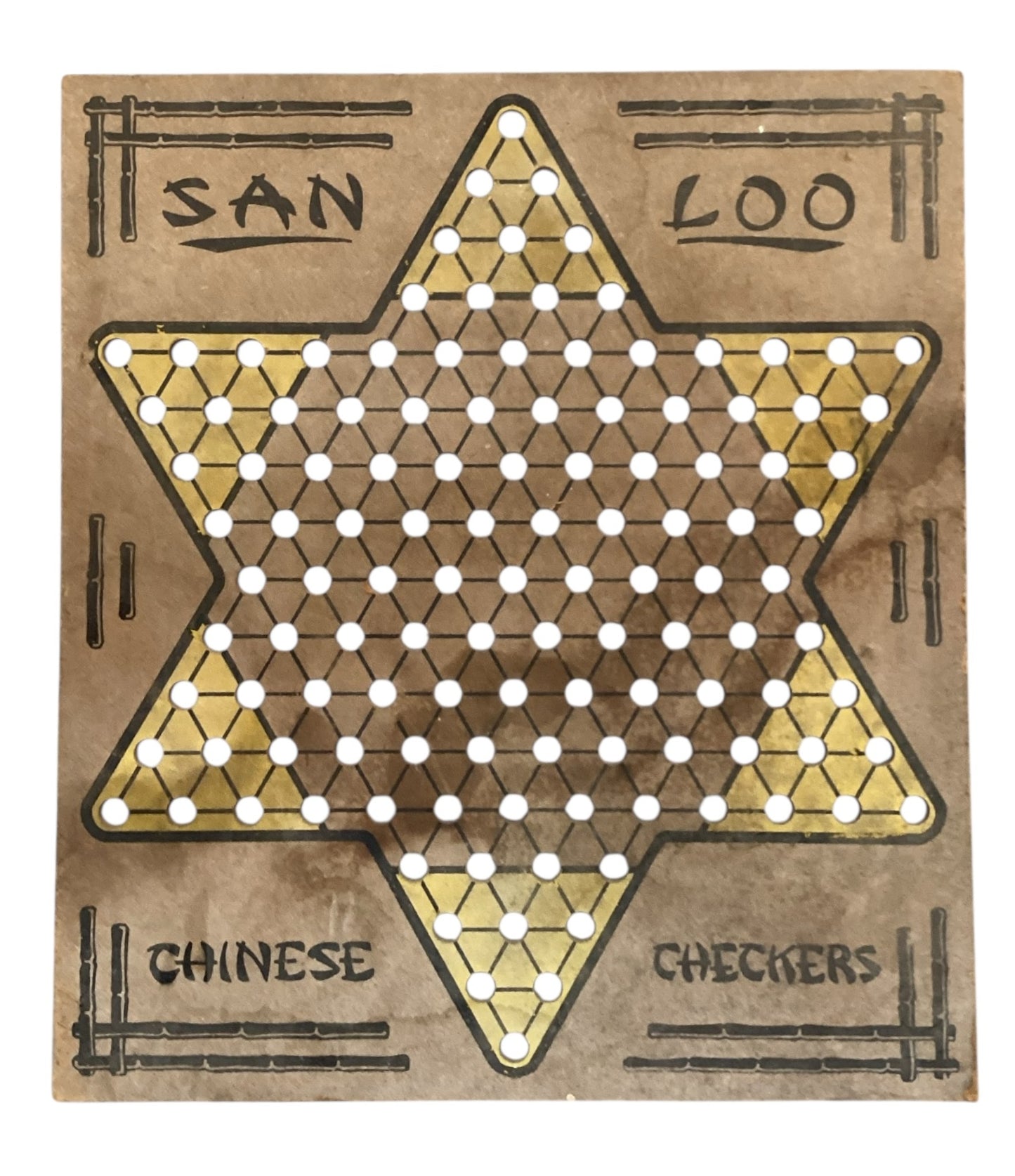 33757 - Rare Lee Foo Chinese Checkers 17" X 16" pegs not included |16-17|
