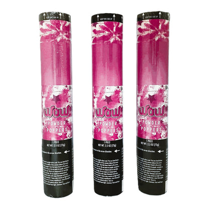 34971 - Wow Pink Powder Popper Lot Of Three BABY GENDER REVEAL |22-10|