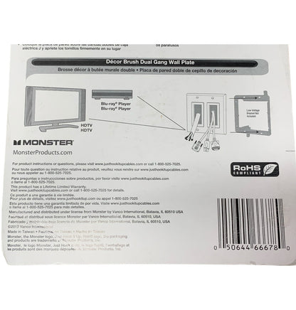 35322 - 5-Inch Black Dual-Gang Wall Plate |12-25|