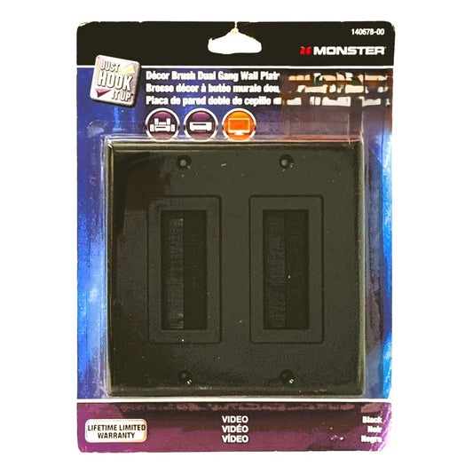 35322 - 5-Inch Black Dual-Gang Wall Plate |12-25|