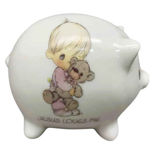 35601 - 3.5" Precious Moments -"Jesus Loves Me"- Piggy Bank |3-12|