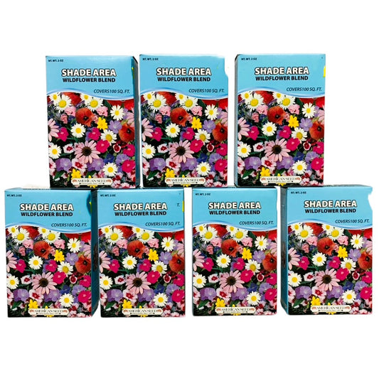 36495 - Set of Seven 4x6" Boxes Shade Area Wildflower Blend - Covers 700 Square Feet |12-25|