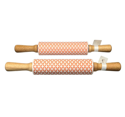 36560 - Set of Two Silicone Rolling Pin Peach |22-4|