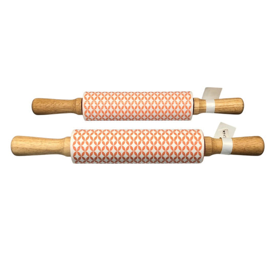 36560 - Set of Two Silicone Rolling Pin Peach |22-4|